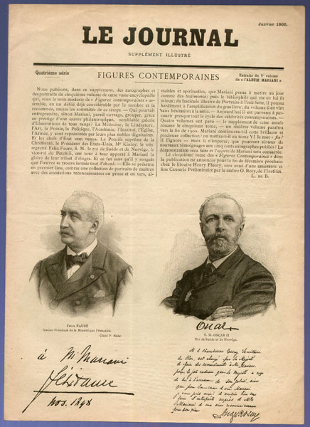 Photo : Le Journal janvier 1900, en vente sur www.wanted-rare-books.com/journaux-anciens-le-gaulois-la-libre-parole-la-vie-parisienne-le-journal-l-eclair-figures-contemporaines.htm