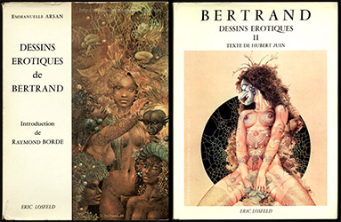 Titre: Dessins érotiques de Bertrand,Auteur: Raymond Bertrand,Editeur Losfeld 1969, EO sur www.wanted-rare-books.com/bertrand-dessins-erotiques.htm -  Librairie on-line Marseille, http://www.wanted-rare-books.com/